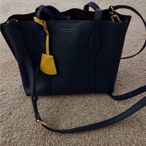 Tory Burch Blue and Yellow Crossbody Bag